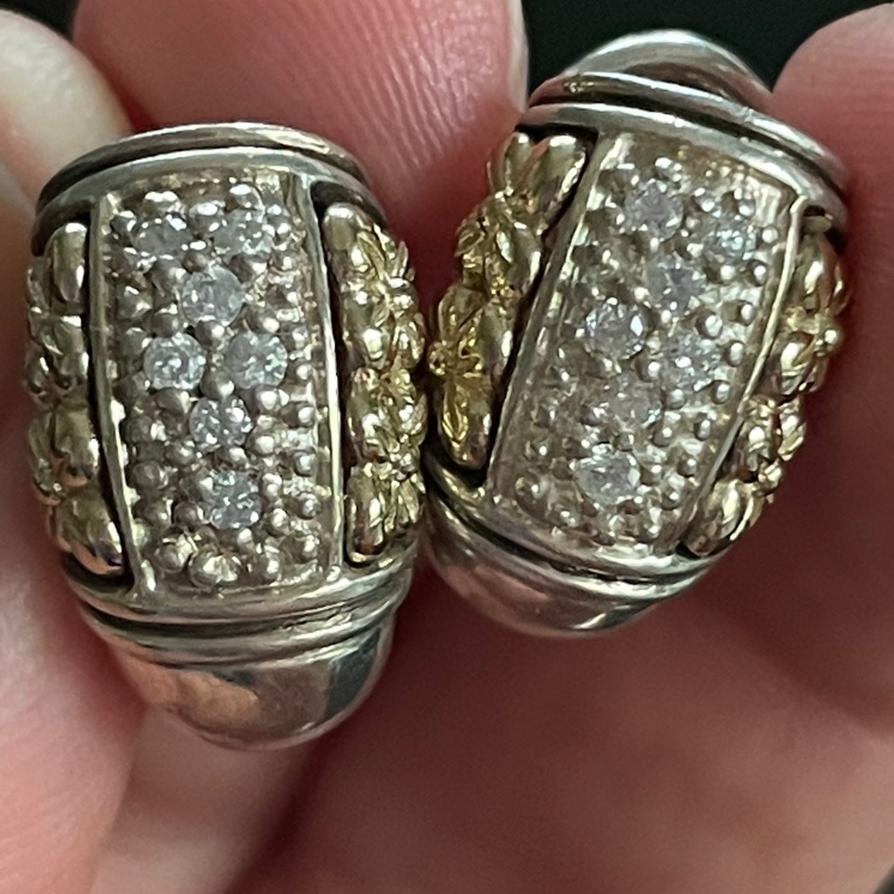 Gabrielle Bruni 14k Diamond Huggie Earrings